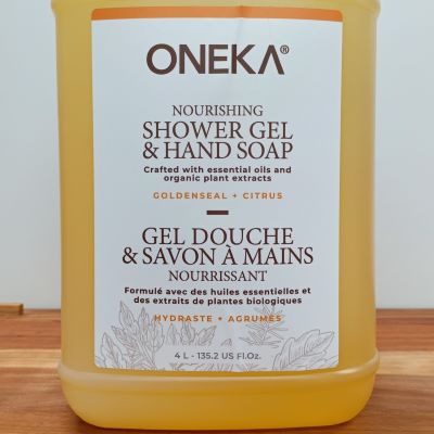 Gel douche & savon à mains Oneka - Hydraste & Agrumes 500ml